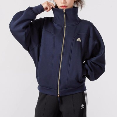 Adidas阿迪达斯立领加绒外套女