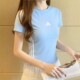 运动T恤休闲圆领短袖 短款 JY7649 2026春夏新款 adidas阿迪达斯女装