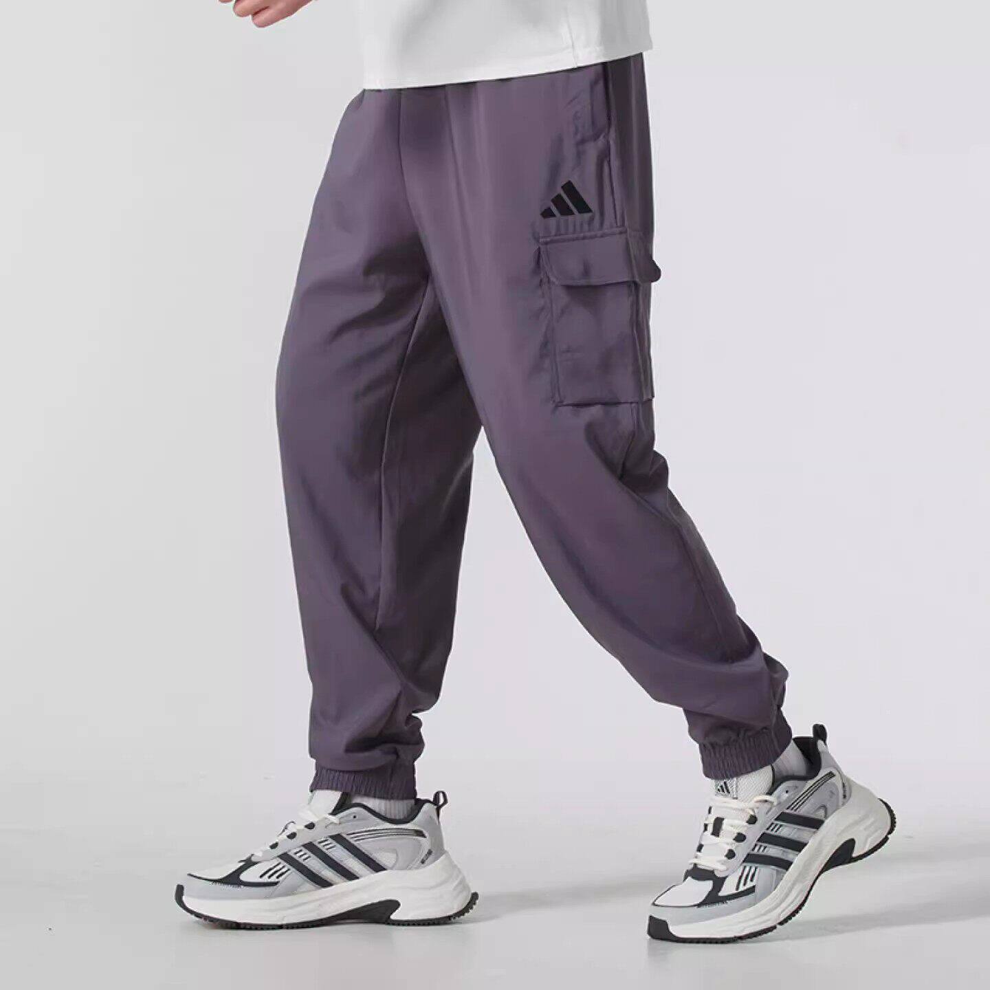 阿迪达斯男裤2026新款速干透气NEO束脚Adidas休闲长裤正品JD1822