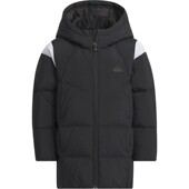 阿迪达斯童装 正品 2026冬男女小童保暖加厚连帽保暖羽绒服JM7211