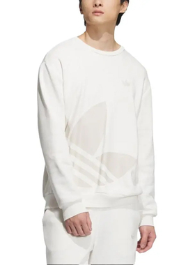 阿迪达斯三叶草男子卫衣Adidas秋季新款圆领运动休闲套头衫JL8384