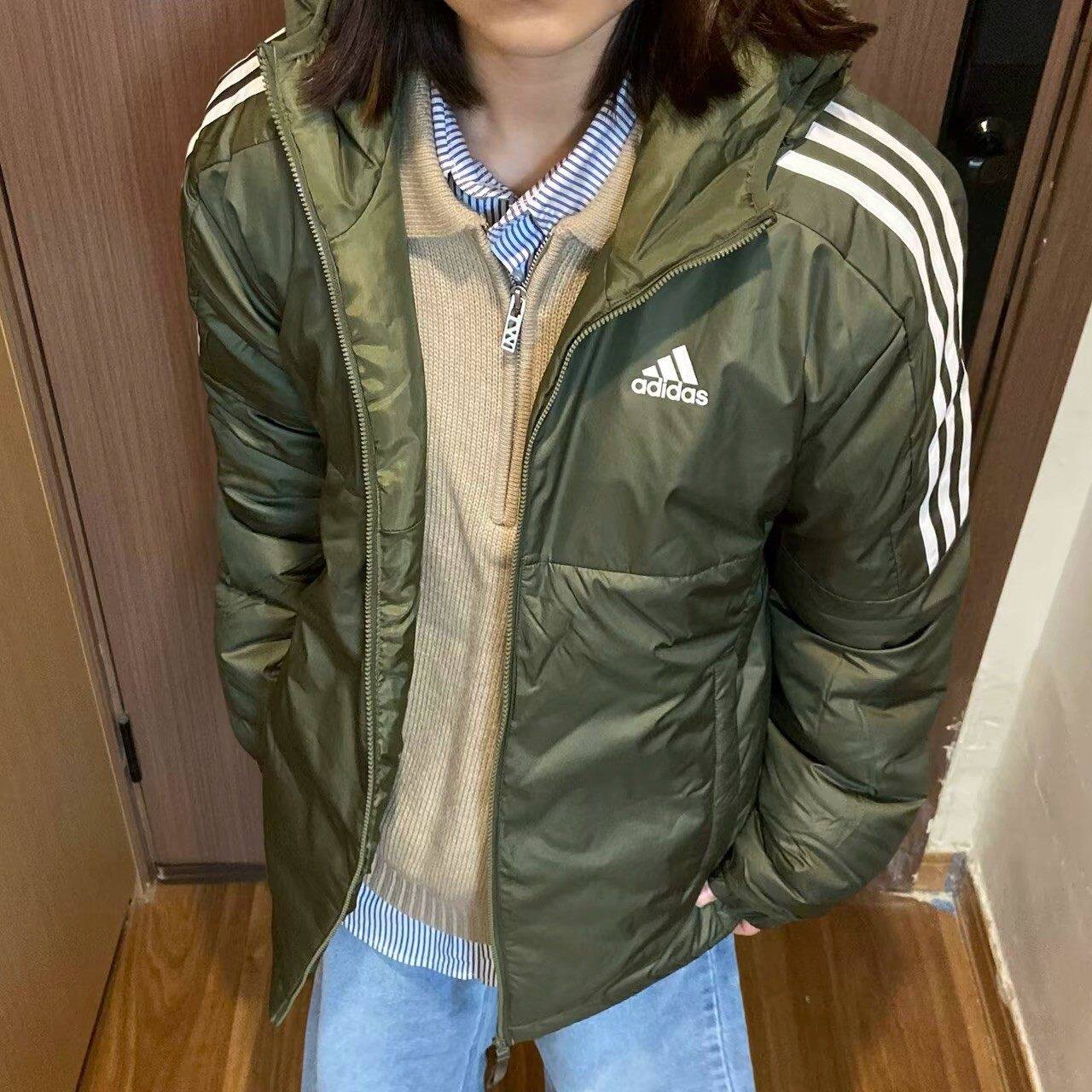 阿迪达斯2026新款棉服男女保暖户外运动服加厚外套大码棉服KF6756