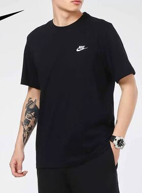 Nike耐克短袖男装舒适款2026夏季运动 T恤黑色半袖体恤AR4999-013