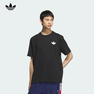Adidas阿迪达斯正品夏三叶草男女运动时尚显瘦休闲透气短袖KC3119