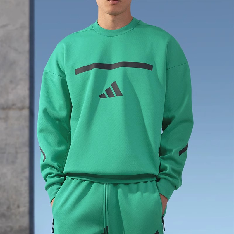 Adidas/阿迪达斯男子卫衣ZNE高端圆领套头衫运动宽松上衣 JD6443