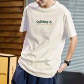 男子运动短袖 Adidas 新款 三叶草春季 T恤HF4773 阿迪达斯正品
