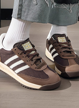 Adidas三叶草2026秋季男女款SL72编织经典运动休闲鞋T头鞋JR8774