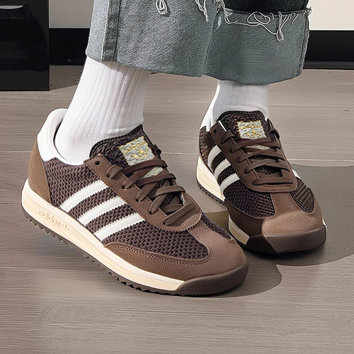 Adidas三叶草2026秋季男女款SL72编织经典运动休闲鞋T头鞋JR8774