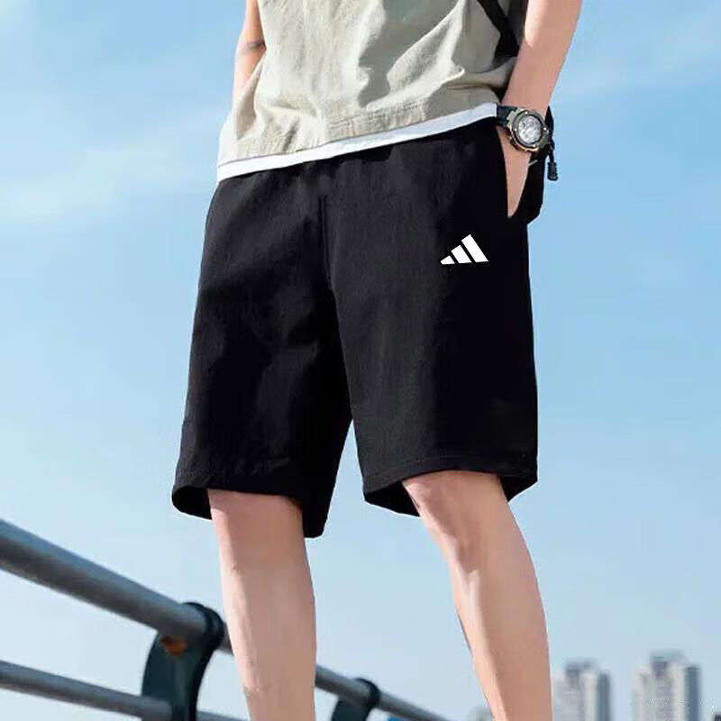 Adidas阿迪达斯透气2026新款男子跑步运动训练篮球梭织短裤IC6976