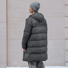 Adidas/阿迪达斯长款羽绒服男款冬季新款保暖连帽加厚外套KQ5516