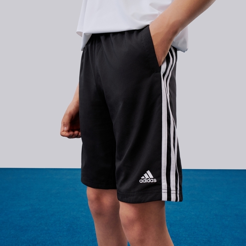 adidas阿迪达斯基础款透气梭织短裤男女大童儿童轻运动HR6332
