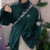 复古防风运动服休闲夹克衫 阿迪达斯三叶草正品 男女外套春季 JL8400