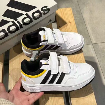 Adidas/阿迪达斯正品HOOPS 3.0 CF C小童耐磨运动板鞋IH7896