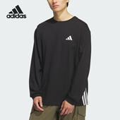 正品 KF5186 T恤 ADIDAS阿迪达斯男女同款 三条杠针织透气休闲长袖