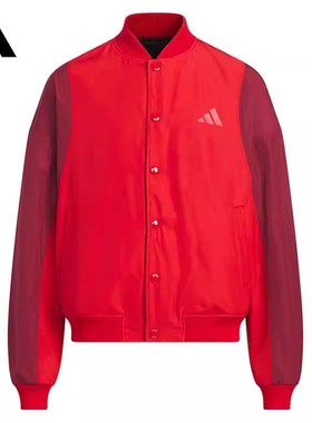 阿迪达斯童装25春新年款男女童双面穿运动休闲宽松夹克外套KB4566