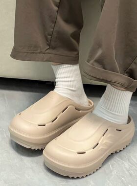 阿迪达斯男女同款包头拖鞋洞洞鞋