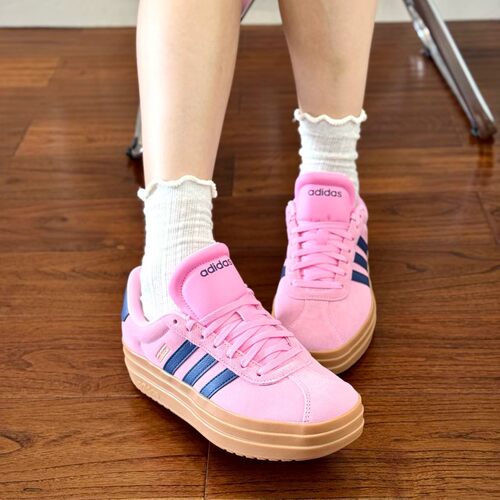 Adidas/阿迪达斯正品VL COURT BOLD女士低帮时尚厚底板鞋JI1789