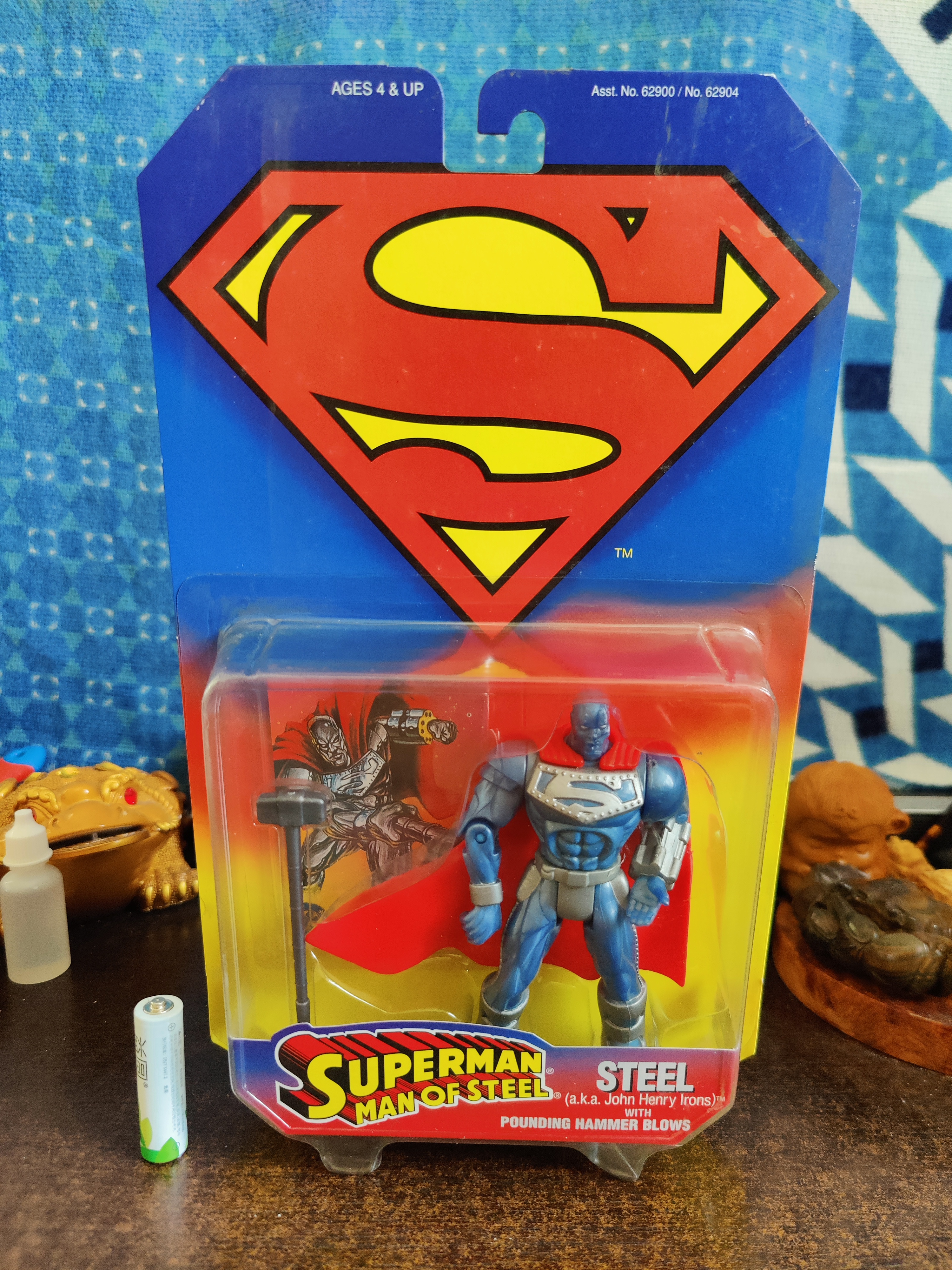 Kenner DC钢铁之躯钢人可动人偶手办模型公仔摆件景品玩具一盒