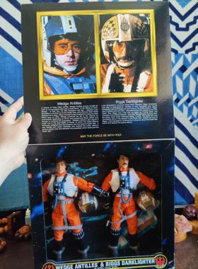 星球大战star wars kenner收藏家系列12寸布衣人偶飞行员双人套装