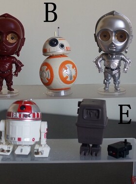 日版正版 星球大战扭蛋C3PO R2D2 BB-8手办模型现货蛋壳蛋纸全齐