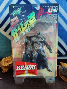 日版海洋堂北斗神拳199X拳王拉奥银黑色限定版可动人偶手办模型