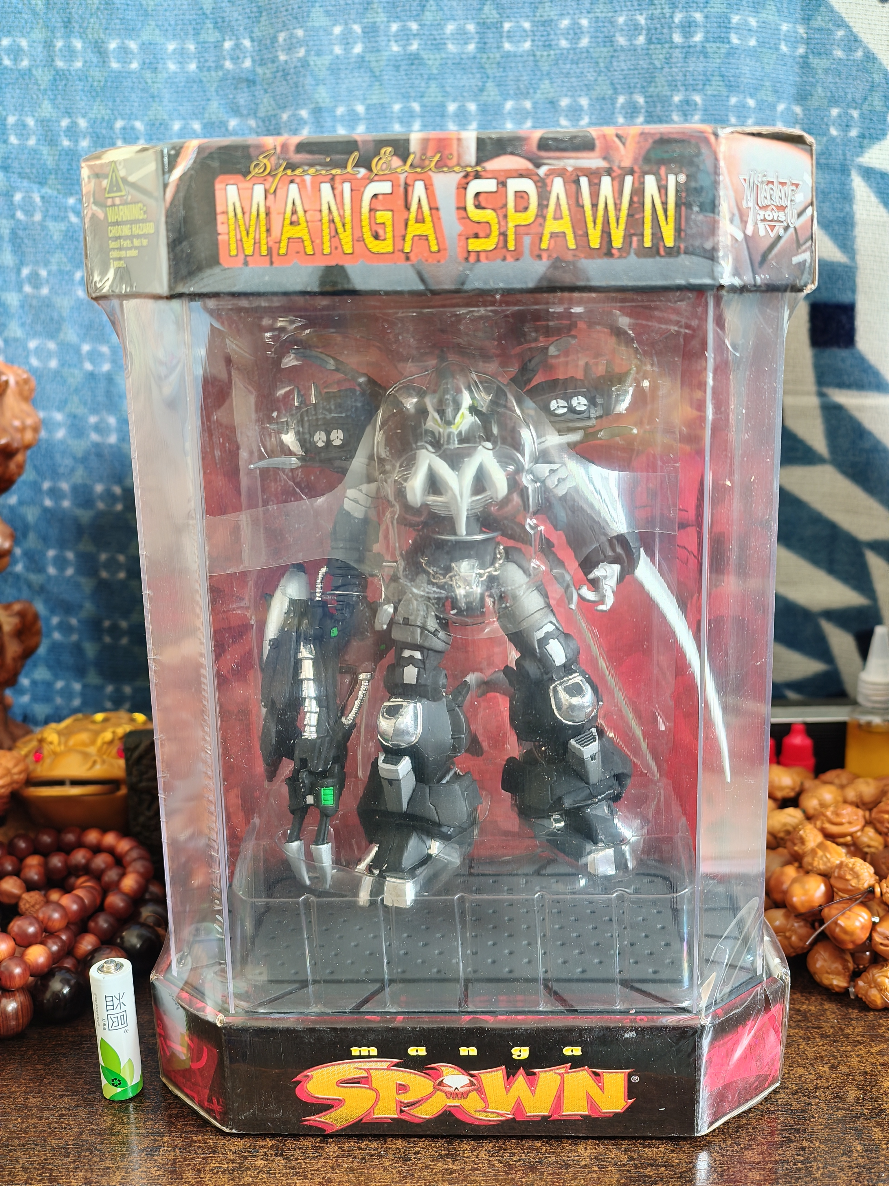 麦克法兰spawn机械再生侠水晶盒可动人偶手办模型公仔景品玩具