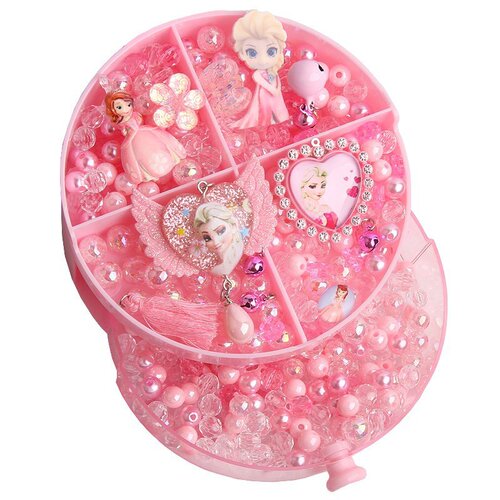 珠珠串珠饰品手工儿童制作材料包编织diy穿散珠子手链玩具女孩