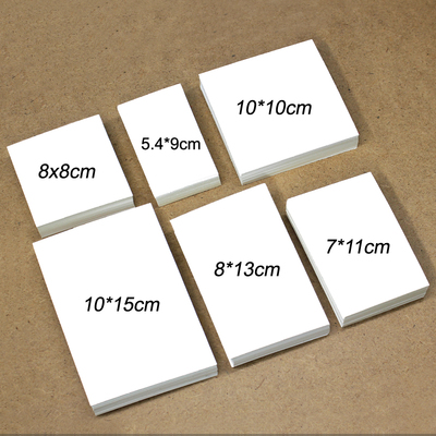 空白小卡片DIY手绘涂鸦自制明信片硬质白卡片纸英语单词拼音识字