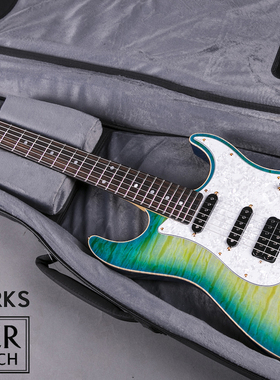 SCHECTER CUSTOM SUNSET2 加勒比海 美产定制电吉他【多利乐器】