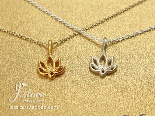dogeared美国简洁风幸福莲花项链
