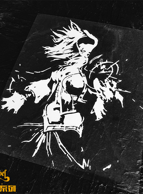 TLP镂空车贴 炉石传说WOW魔兽世界Jaina吉安娜联盟法师游戏贴纸
