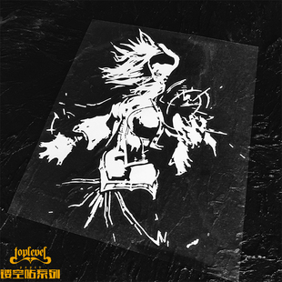 TLP镂空车贴 炉石传说WOW魔兽世界Jaina吉安娜联盟法师游戏贴纸