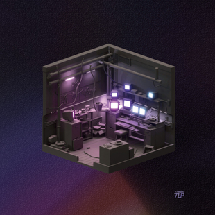 TLP反光车贴 3D立体感赛博朋克科幻房间防水平面贴纸 白日梦系列