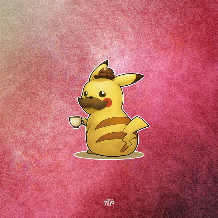 tlp反光车贴 宠物精灵宝可梦皮卡丘比卡丘英伦cos冰箱贴笔记本贴