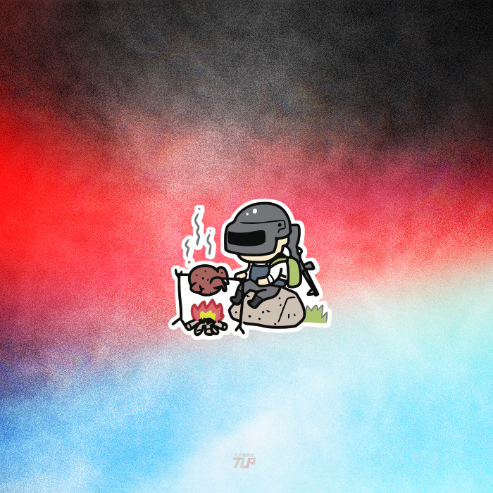 TLP反光车贴大吉蓝洞PUBG烤鸡