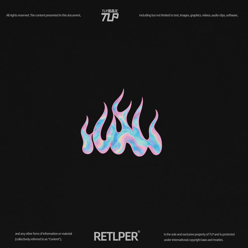 RETLPER镂空车贴 原创 升腾火焰晚霞 新中式传统汽摩防水平面贴纸