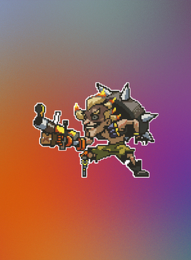 TLP反光车贴 守望先锋OW喷漆涂鸦周边狂鼠 游戏贴像素版Q版贴纸