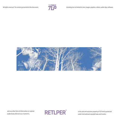 RETLPER反光车贴 原创 蓝天下的白桦树 网印风格汽摩防水平面贴纸
