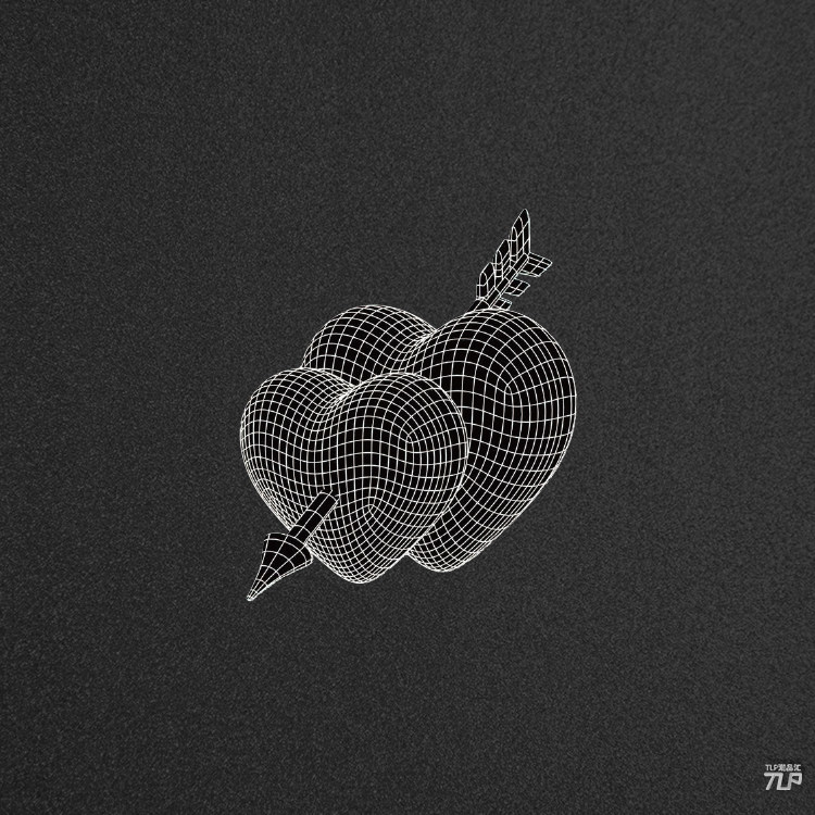 tlp反光贴纸  心情切片 心脏桃心丘比特之箭爱情爱心线条心跳贴纸