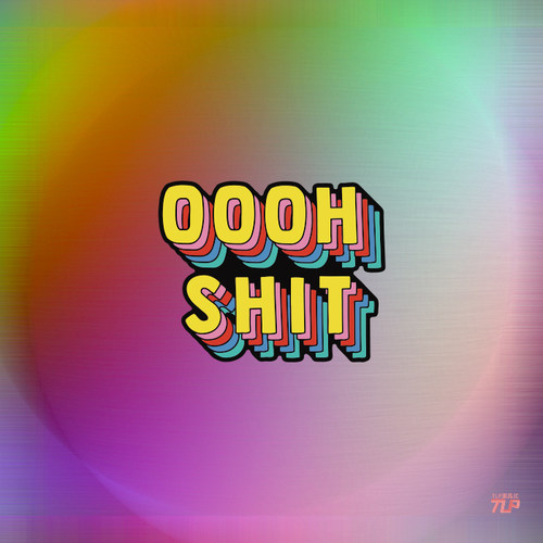 英文七彩艺术字防水反光车贴