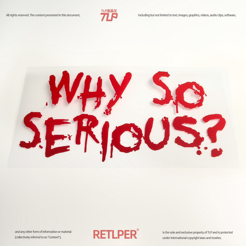 RETLPER贴纸whysoserious防水
