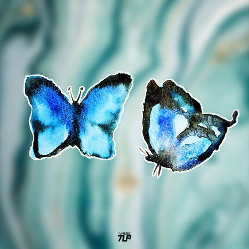 奇异人生反光蝴蝶车贴TLP化身