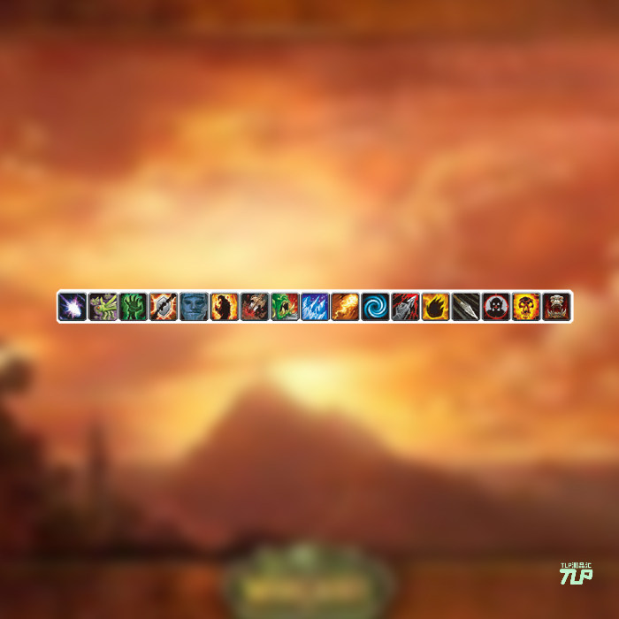 TLP反光车贴 魔兽世界WOW图标怀旧PVP战场中各种DEBUFF悲惨贴纸