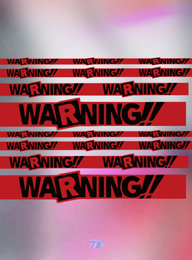 TLP反光车贴 P5女神异闻录遇敌围攻警示warning警戒线笔记本贴纸