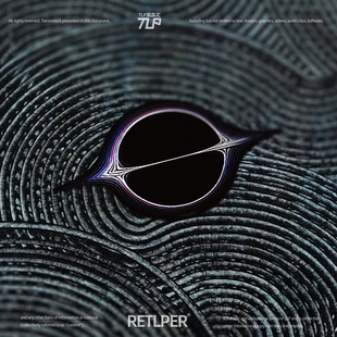 RETLPER反光车贴 原创 脉冲黑洞 引力坍缩 宇宙奇观 汽摩平面贴纸