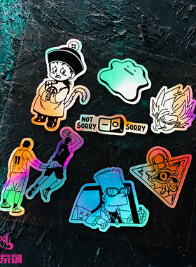 TLP镭射贴 七龙珠孙悟空宝可梦变形怪辛普森Bart篮球游戏王sorry