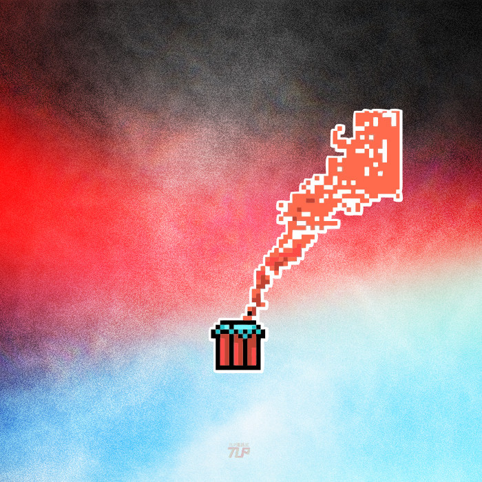 tlp反光车贴 降落伞吃鸡空投补给大吉大利pubg游戏贴纸笔记本装饰