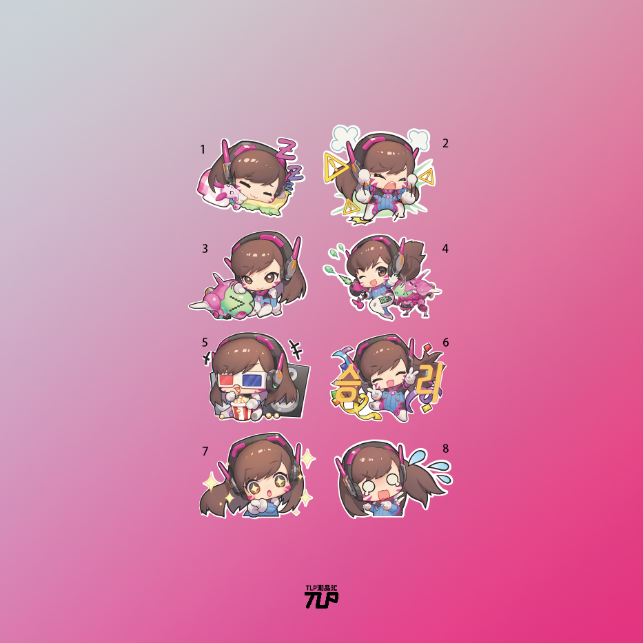 tlp套贴守望先锋暴雪dva宋哈娜新