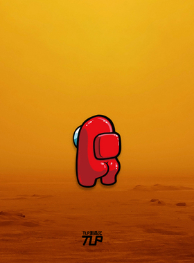 TLP反光车贴 红色翘臀 太空狼人杀among us中出叛徒 多用防水贴纸