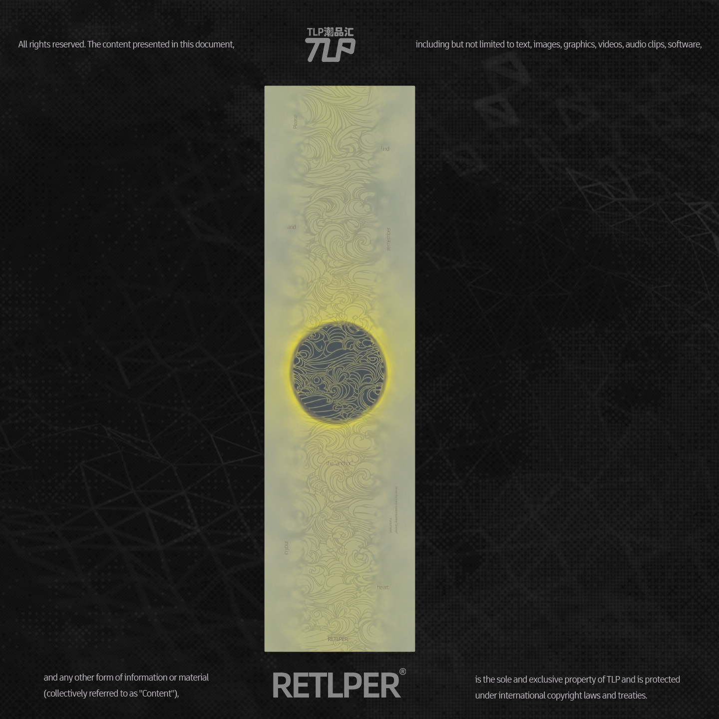 RETLPER反光车贴 原创 过眼云烟 新中式 汽摩装饰 长方形防水贴纸